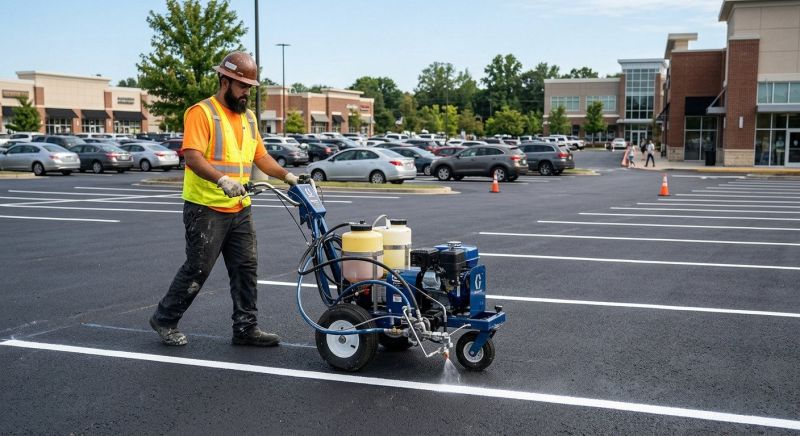 Commercial Asphalt Painting in Hilton Head Island, SC