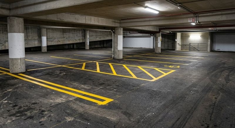 Parking Area Striping in Canton, GA